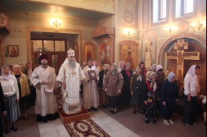 Божественная литургия в Спасо-Преображенском храме с. Пристанное Саратовского района