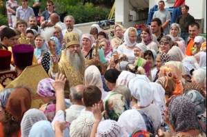 Божественная литургия в храме Всех Святых, в земле Российской просиявших г. Саратова