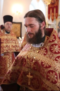 Божественная литургия в храме во имя святого великомученика Димитрия Солунского Спасо-Преображенского мужского монастыря г. Саратова
