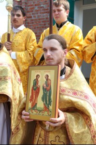 Божественная литургия в храме в честь Первоверховных апостолов Петра и Павла г. Красноармейск