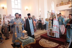 Всенощное бдение в Казанском храме г. Саратова