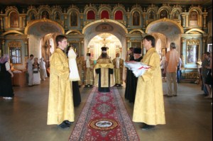 Всенощное бдение в Свято-Троицком соборе г. Саратова