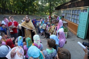 В православном лагере «Солнечный» прошел крестный ход