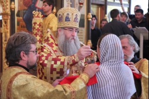 Божественная литургия в храме в честь иконы Божией Матери «Утоли моя печали»
