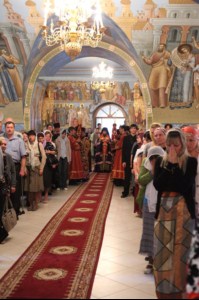 Всенощное бдение в Свято-Троицком соборе г. Саратова
