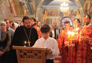 Всенощное бдение в Свято-Троицком соборе г. Саратова