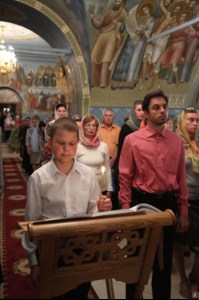 Всенощное бдение в Свято-Троицком соборе г. Саратова