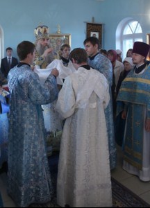 Божественная литургия в храме Рождества Пресвятой Богородицы с. Ершовка Аткарского района