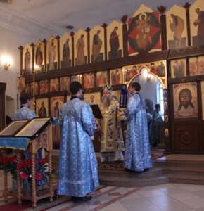 Всенощное бдение в Благовещенском храме г. Вольска
