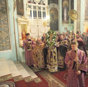 Всенощное бдение в Духосошественском соборе г. Саратова