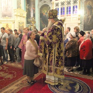 Всенощное бдение в Духосошественском соборе г. Саратова