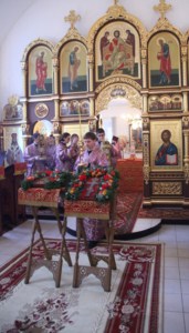 Божественная литургия в храме во имя святого пророка Божия Илии г. Саратова
