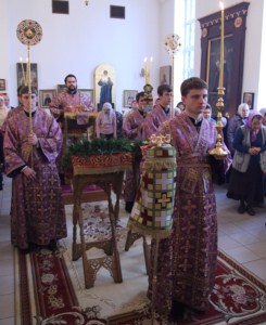 Божественная литургия в храме во имя святого пророка Божия Илии г. Саратова