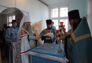 Малое освящение храма в честь Успения Божией Матери в селе Синенькие