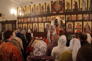 Всенощное бдение в Благовещенском храме г. Вольска