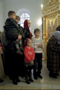 Божественная литургия в храме в честь Покрова Божией Матери г. Петровска