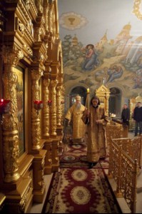 Всенощное бдение в Свято-Троицком соборе г. Саратова