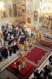 Божественная литургия в Свято-Покровском соборе г.Саратова