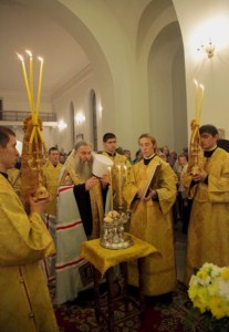 Всенощное бдение в Свято-Никольском мужском монастыре г.Саратова