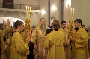 Всенощное бдение в Свято-Никольском мужском монастыре г.Саратова