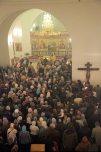 Всенощное бдение в Свято-Никольском мужском монастыре г.Саратова