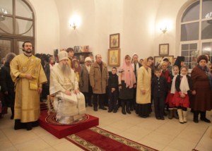 Божественная литургия в храме во имя святителя Луки Крымского