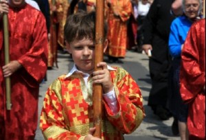 Крестный ход к источнику святой великомученицы Параскевы в с.Елшанка Воскресенского района