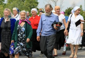 Крестный ход к источнику святой великомученицы Параскевы в с.Елшанка Воскресенского района