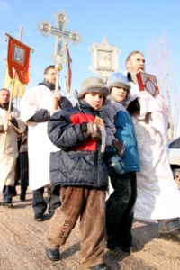 Празднование Крещения Господня в селе Пристанное