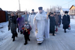 Празднование Крещения Господня в селе Пристанное