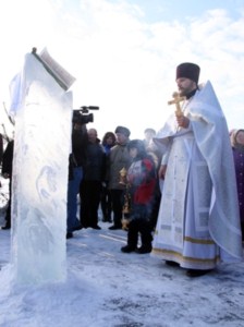 Празднование Крещения Господня в селе Пристанное