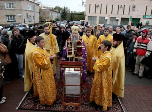 Освящение часовни в г.Марксе