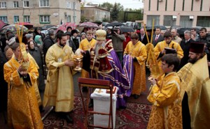 Освящение часовни в г.Марксе