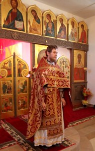 Божественная литургия в храме в честь Рождества Христова с. Рыбушка Саратовского района