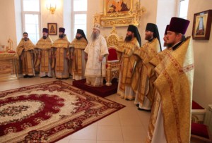Божественная литургия в Свято-Троицком кафедральном соборе г. Вольска
