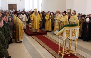 Божественная литургия и вечерня с Чином прощения в Свято-Троицком кафедральном соборе города Вольска