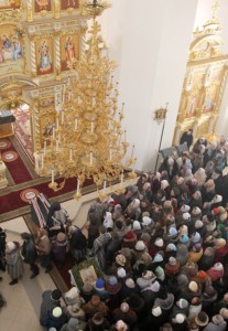 Божественная литургия и вечерня с Чином прощения в Свято-Троицком кафедральном соборе города Вольска