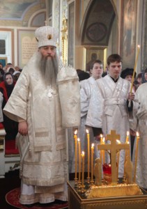 Божественная литургия в Свято-Троицком храме г. Покровска