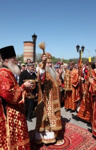 Божественная литургия в храме во имя святого апостола и евангелиста Иоанна Богослова в Иргизском Воскресенском мужском монастыре с. Криволучье Балаковского района