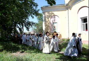 Божественная литургия в храме в честь Вознесения Господня г. Аркадака