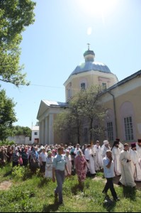 Божественная литургия в храме в честь Вознесения Господня г. Аркадака