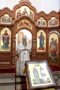 Божественная литургия в Княже-Владимирском храме Саратова