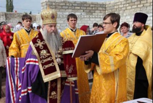 Чин основания храма в р. п. Озинки
