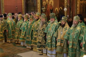 Святейший Патриарх Кирилл возвел в сан митрополита Епископа Саратовского и Вольского Лонгина