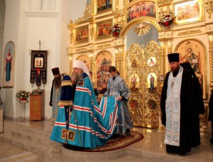 Всенощное бдение в Покровском храме Петровска