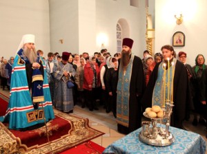 Всенощное бдение в Покровском храме Петровска