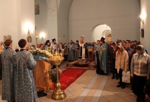 Всенощное бдение в Покровском храме Петровска