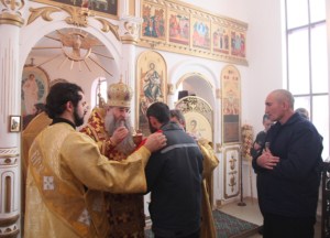 Освящение храма во имя Новомучеников и Исповедников Российских в ИК № 7