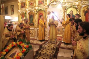 Божественная литургия в Свято-Андреевском храме г. Маркса