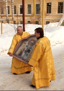 Встреча иконы священномученика Харалампия